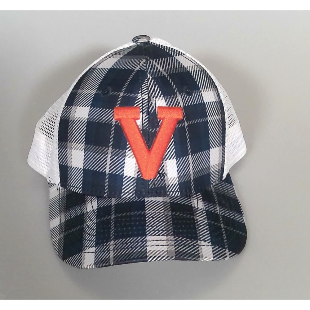 Virginia Cavaliers Hat UVA Cap Top Of The World Plaid Trucker Snapback OSFM NCAA